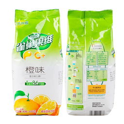 果C满分每一天 840g果珍橙汁味固体饮料，速溶冲饮的旅程